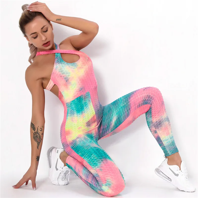 Hot Selling One Piece Woman Yaga Wear Fitness Sexy Tie Dye Legging Butt Lifter Bodycon Sport Jumpsuits, Multi-colors
Hot Selling One Piece Woman Yaga Wear Fitness Sexy Tie Dye Legging Butt Lifter Bodycon Sport Jumpsuits, Multi-colors