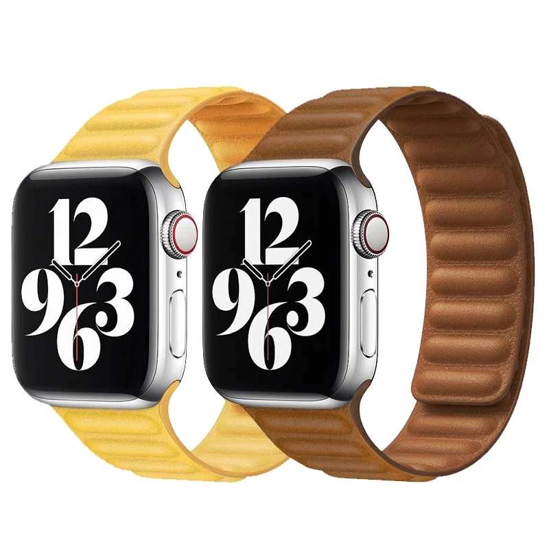 High Quality watch strap For apple bands Leather strap for apple watch series 6 Leather Magnetic loop watch Band, Optional
High Quality watch strap For apple bands Leather strap for apple watch series 6 Leather Magnetic loop watch Band, Optional