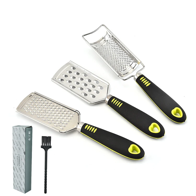 Set of 3 Multi-purpose Kitchenware Graters Hand held Stainless Steel 3 Different Grate Sizes Cheese Zester, As shown
Set of 3 Multi-purpose Kitchenware Graters Hand held Stainless Steel 3 Different Grate Sizes Cheese Zester, As shown