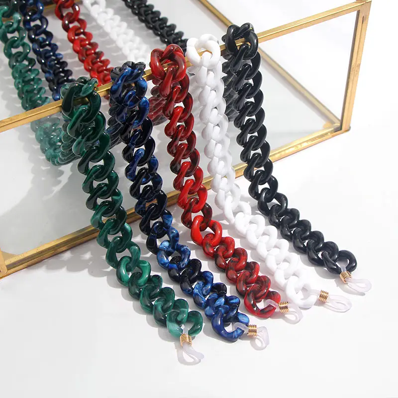 Male Female Acrylic Chain Glasses strap Accessories Adjust Glasses Lanyard For Reading, Mixed color 
Male Female Acrylic Chain Glasses strap Accessories Adjust Glasses Lanyard For Reading, Mixed color