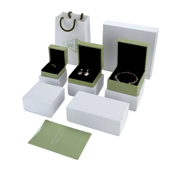 In stock Jewelry packaging box with logo bag certificate 3pcs/set Ring Earring Bracelet Necklace bangle gifts luxury brand boxes, Green
In stock Jewelry packaging box with logo bag certificate 3pcs/set Ring Earring Bracelet Necklace bangle gifts luxury brand boxes, Green