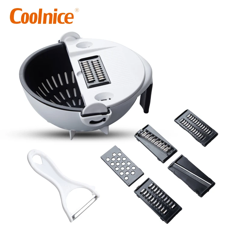 11 in 1 Multifunction Large Capacity Vegetable Cutter with Double Layered Drain Basket with 8 Dicing Blades, Customized color
11 in 1 Multifunction Large Capacity Vegetable Cutter with Double Layered Drain Basket with 8 Dicing Blades, Customized color
