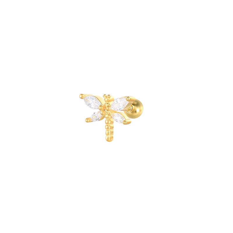 ROXI Fashion Jewelry S925 Silver 18K Gold Cute Dragonfly Diamond Piercing Stud Earrings for Women
ROXI Fashion Jewelry S925 Silver 18K Gold Cute Dragonfly Diamond Piercing Stud Earrings for Women