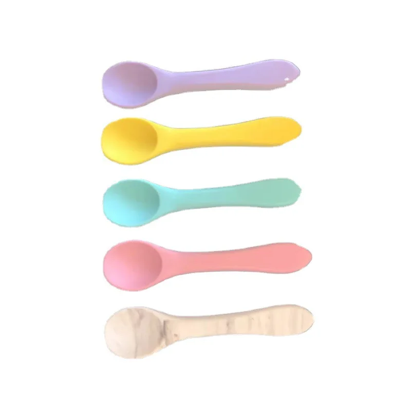 0707 Silicone Children's Wooden Handle Training Spoon Baby Soft Spoon Creative Baby Feeding Tableware Complementary Food, Many colors are available
0707 Silicone Children's Wooden Handle Training Spoon Baby Soft Spoon Creative Baby Feeding Tableware Complementary Food, Many colors are available