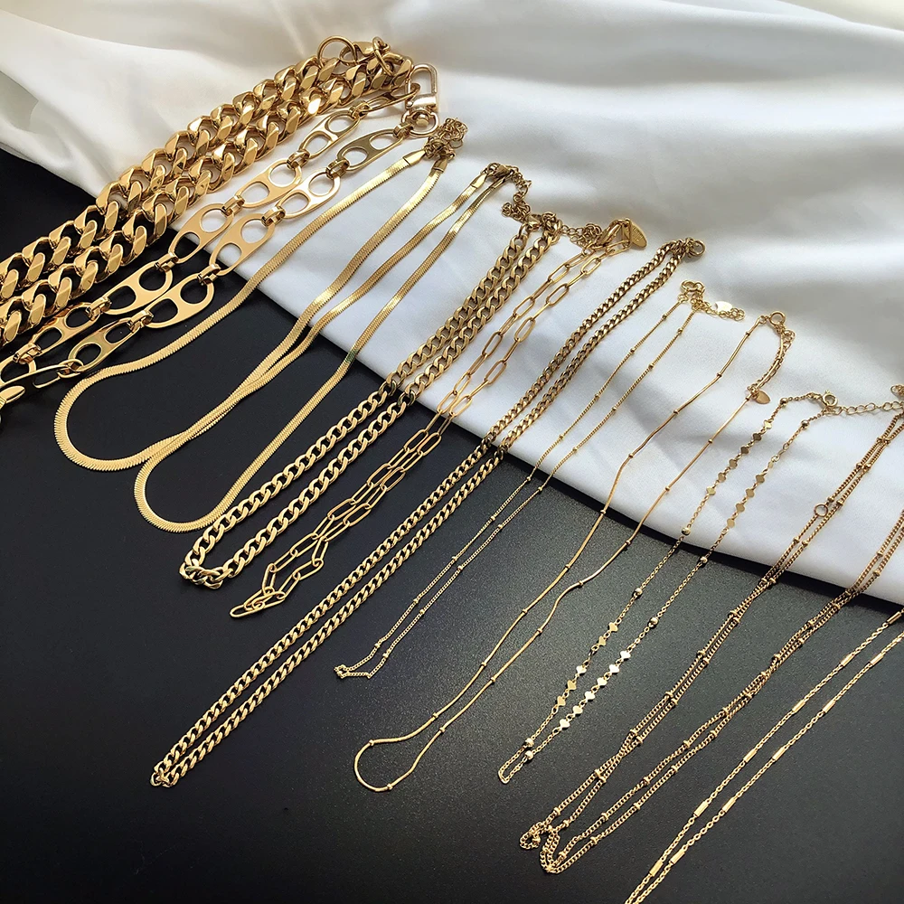Dylam 2021 Fashion Necklace 2020 Trendy Chain Silver Jewelry Stainless Steel Necklaces for Women
Dylam 2021 Fashion Necklace 2020 Trendy Chain Silver Jewelry Stainless Steel Necklaces for Women