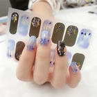 Beautysticker 2020 High Quality Nail Wraps With Decoration 3D Adhesive Full Nail Art Stickers Manicure