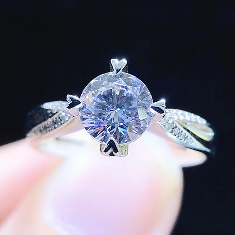 Luxury 0.5/1.0ct Moissanite Ring Engagement Simple 4 Claw Diamonds Princess Sterling Silver 925 Women Wedding Ring YGDR10080
Luxury 0.5/1.0ct Moissanite Ring Engagement Simple 4 Claw Diamonds Princess Sterling Silver 925 Women Wedding Ring YGDR10080