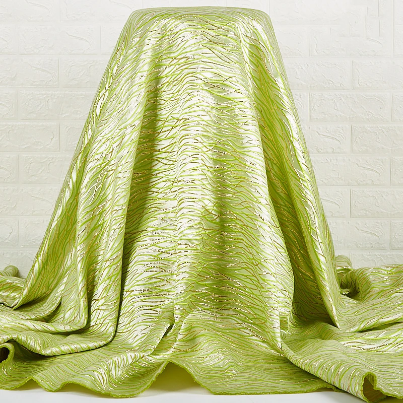 African Lace Jacquard Fabric High Quality French Lace Fabric Gilding Satin Brocade Fabric Craft For Wedding Dress Sew 2391, Multi colors available
African Lace Jacquard Fabric High Quality French Lace Fabric Gilding Satin Brocade Fabric Craft For Wedding Dress Sew 2391, Multi colors available