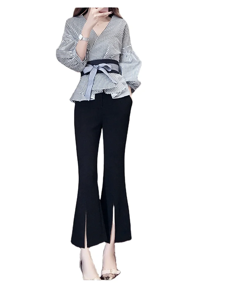 Two piece set women clothing outfit casual lantern sleeve blouse tops + pants plus size 4xl, Picture
Two piece set women clothing outfit casual lantern sleeve blouse tops + pants plus size 4xl, Picture