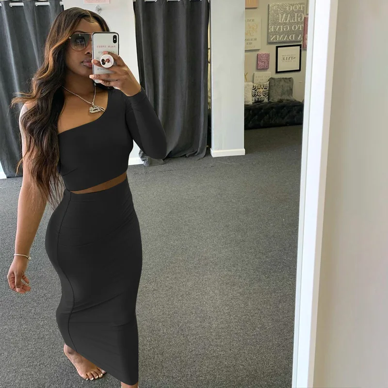 LLDRESS 2 Piece Set One Shoulder Crop Top amd Bodycon Long Dress Women Clothing Women Sets Two Piece, Picture color
LLDRESS 2 Piece Set One Shoulder Crop Top amd Bodycon Long Dress Women Clothing Women Sets Two Piece, Picture color