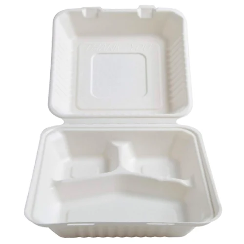 Disposable Sugarcane Boxes Take Out Food Containers with Multi Compartments, White or natural
Disposable Sugarcane Boxes Take Out Food Containers with Multi Compartments, White or natural