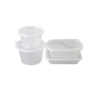 Disposable clear plastic food bowl salad bowl with lid disposable food container