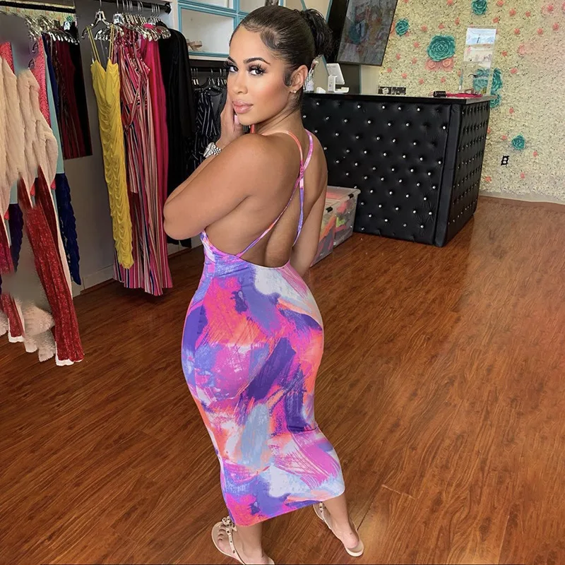 Hot style maxi dress new 2021 summer fashion tie dye sleeveless backless slim slip midi dress for women
Hot style maxi dress new 2021 summer fashion tie dye sleeveless backless slim slip midi dress for women