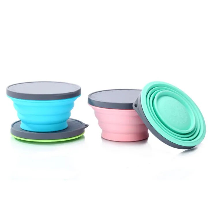 Portable Foldable Bowl Set Silicone Bowl And Cup Silicone Food Storage Bowl