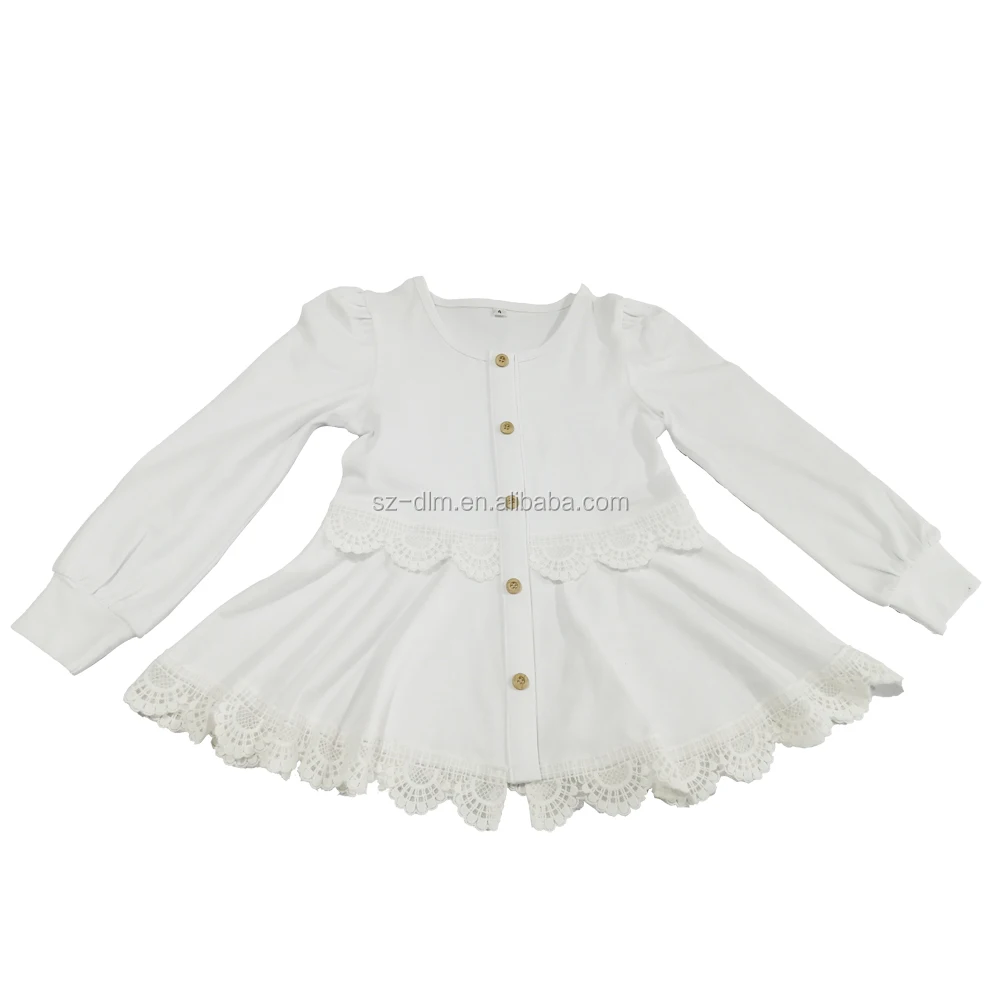 White Blouse Button Down Long Sleeve Lace Tops Kids Shirts Toddler Girl Tshirts 12 Years 
White Blouse Button Down Long Sleeve Lace Tops Kids Shirts Toddler Girl Tshirts 12 Years