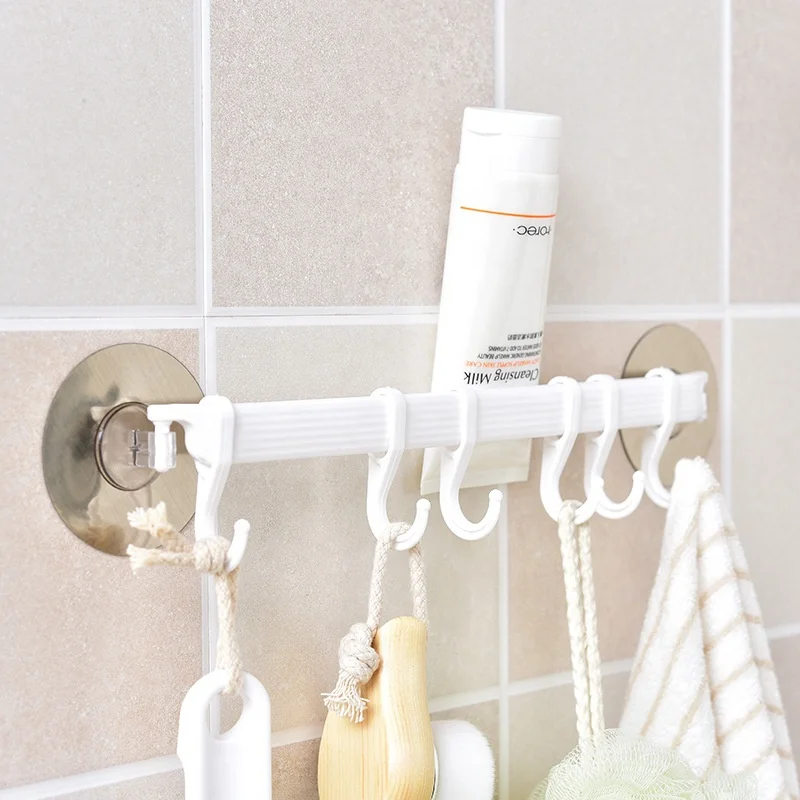 Plastic 6 Even Hooks Seamless Wall Hanging Sticky Hook Home Bathroom Wall Free Punching Creative Finishing Storage Hanging
Plastic 6 Even Hooks Seamless Wall Hanging Sticky Hook Home Bathroom Wall Free Punching Creative Finishing Storage Hanging