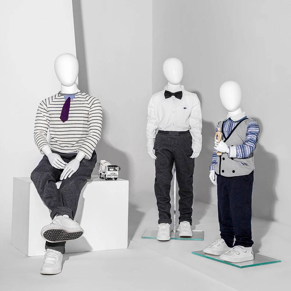 KM10-WEG 10 Year old child mannequin kid clothes display doll fiberglass flexible mannequin doll, White color
KM10-WEG 10 Year old child mannequin kid clothes display doll fiberglass flexible mannequin doll, White color