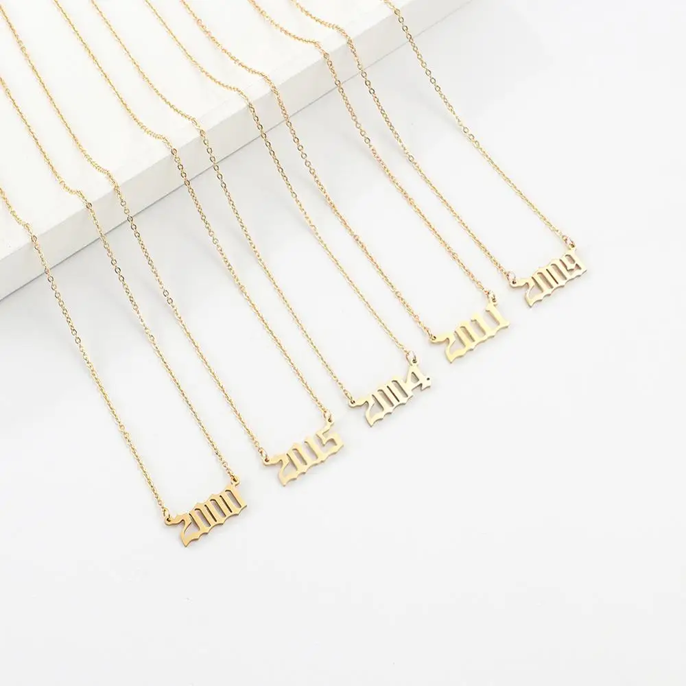 Birthday Number Pendant Stainless Steel Date Of Birth Vintage Necklace Birth Year Necklace
Birthday Number Pendant Stainless Steel Date Of Birth Vintage Necklace Birth Year Necklace