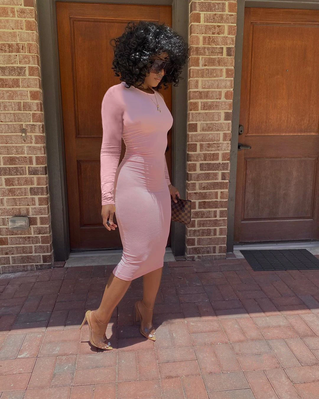 Women's Sexy Long Sleeve O Neck Basic Bodycon Midi Club Party Dress, Customized color
Women's Sexy Long Sleeve O Neck Basic Bodycon Midi Club Party Dress, Customized color