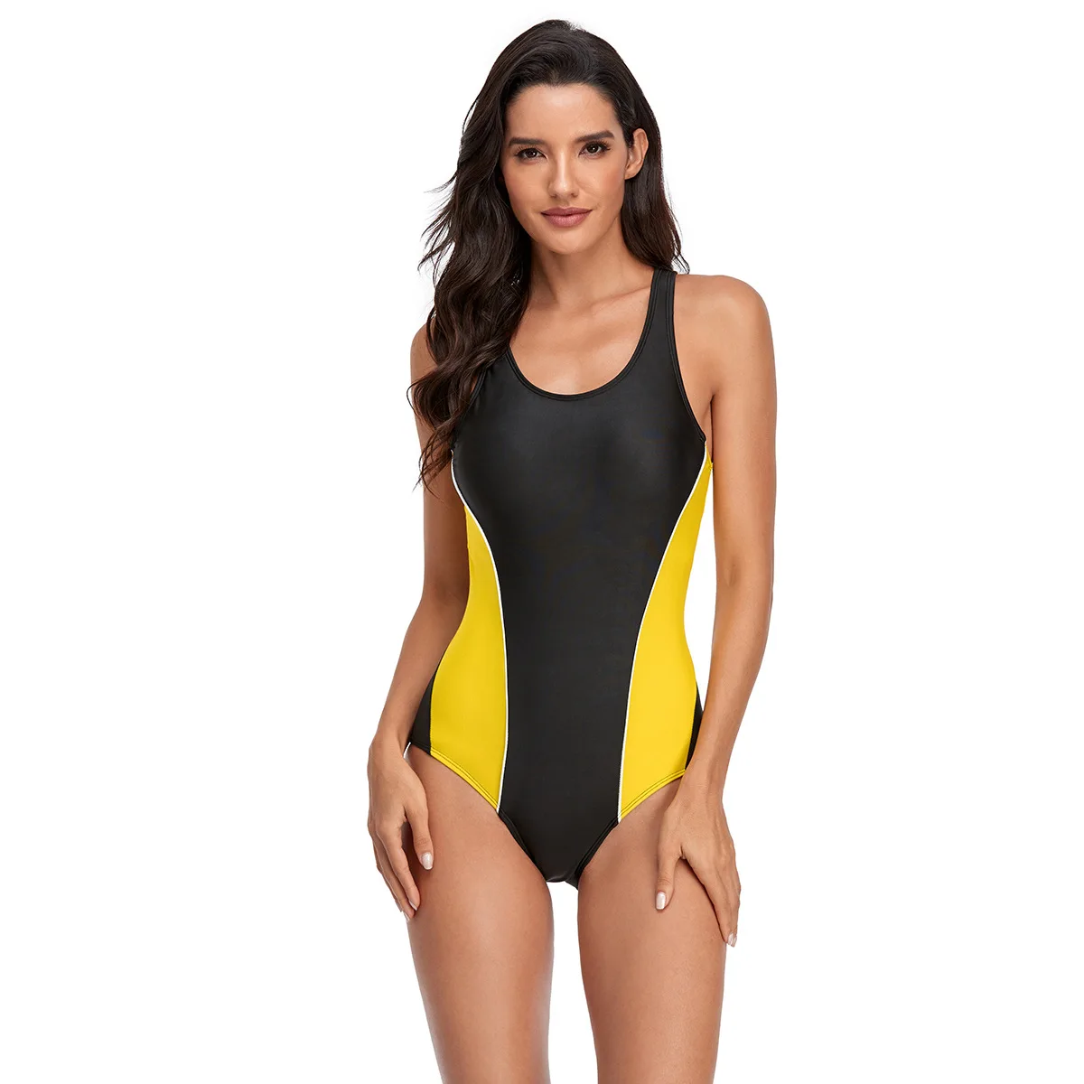 YZ-0051 Keep A Tight Swimsuit Ms Conjoined Condole Belt Color Matching Sexy One Piece Swimsuit Bikinis Woman Swimwear
YZ-0051 Keep A Tight Swimsuit Ms Conjoined Condole Belt Color Matching Sexy One Piece Swimsuit Bikinis Woman Swimwear