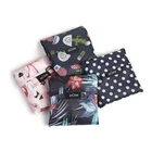 Easy carry small foldable pocket tote polyester folding shopping reusable bag