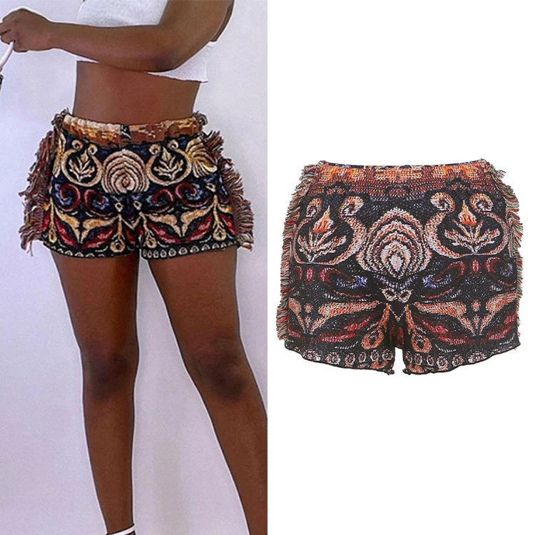 Hot Summer 2021 Fashion Women Yellow Print Tassel Stretchy Biker Shorts High Waist Slim Mini Women Shorts
Hot Summer 2021 Fashion Women Yellow Print Tassel Stretchy Biker Shorts High Waist Slim Mini Women Shorts