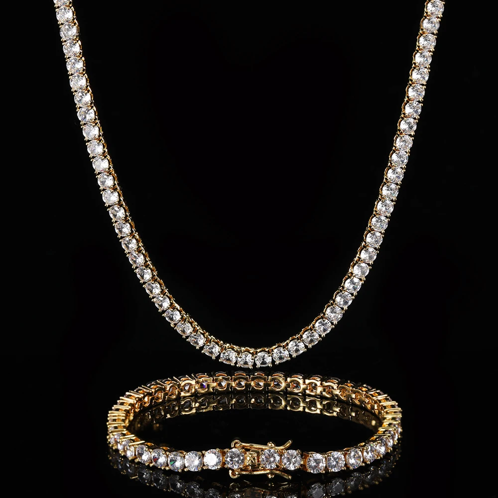 Drop shipping YCD 18K Gold Plated Cuban Chain W 3-6 mm L 16-24In Zircon Diamonds Women Men's HipHop Tennis Necklace
Drop shipping YCD 18K Gold Plated Cuban Chain W 3-6 mm L 16-24In Zircon Diamonds Women Men's HipHop Tennis Necklace
