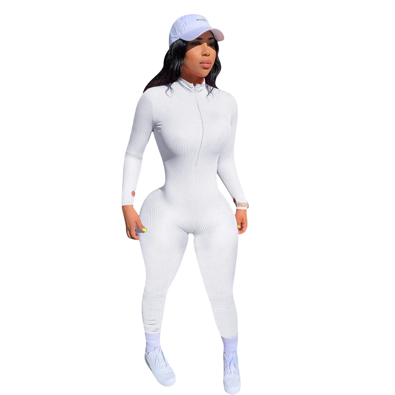 8524 Long Sleeve One Piece Zipper Up Jumpsuits Fitness Sports Hoodie Trending Jumpsuit Women Solid Catsuits Bodysuit, Picture
8524 Long Sleeve One Piece Zipper Up Jumpsuits Fitness Sports Hoodie Trending Jumpsuit Women Solid Catsuits Bodysuit, Picture
