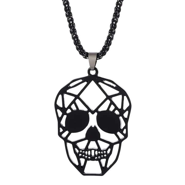 New Design Gothic Skull Charm Necklace Punk Style Necklace for Unisex, Picture shows
New Design Gothic Skull Charm Necklace Punk Style Necklace for Unisex, Picture shows