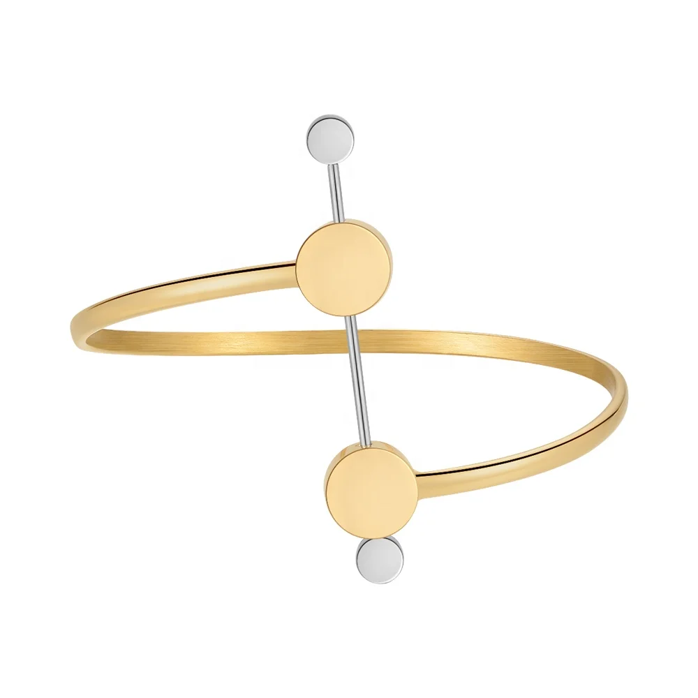 Original Design 18K Gold Plated Stainless Steel Jewelry Mix Color Geometric Screwbuckle Bracelet For Women Punk Bracelet B222326
Original Design 18K Gold Plated Stainless Steel Jewelry Mix Color Geometric Screwbuckle Bracelet For Women Punk Bracelet B222326