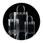 Custom Large Capacity Waterproof PVC Packaging Bag Transparent Plastic Handbags Clear Pvc Shopping Tote Bag