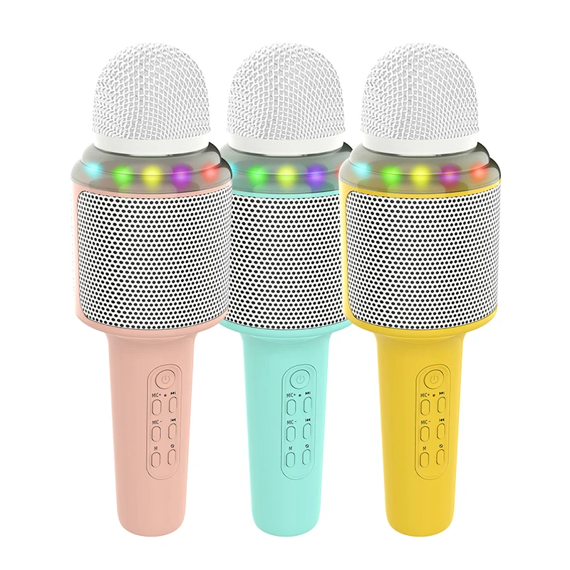 Kids Wireless BT Karaoke Microphone with Colorful LED light, 5 in 1 Portable Handheld Party Karaoke
Kids Wireless BT Karaoke Microphone with Colorful LED light, 5 in 1 Portable Handheld Party Karaoke