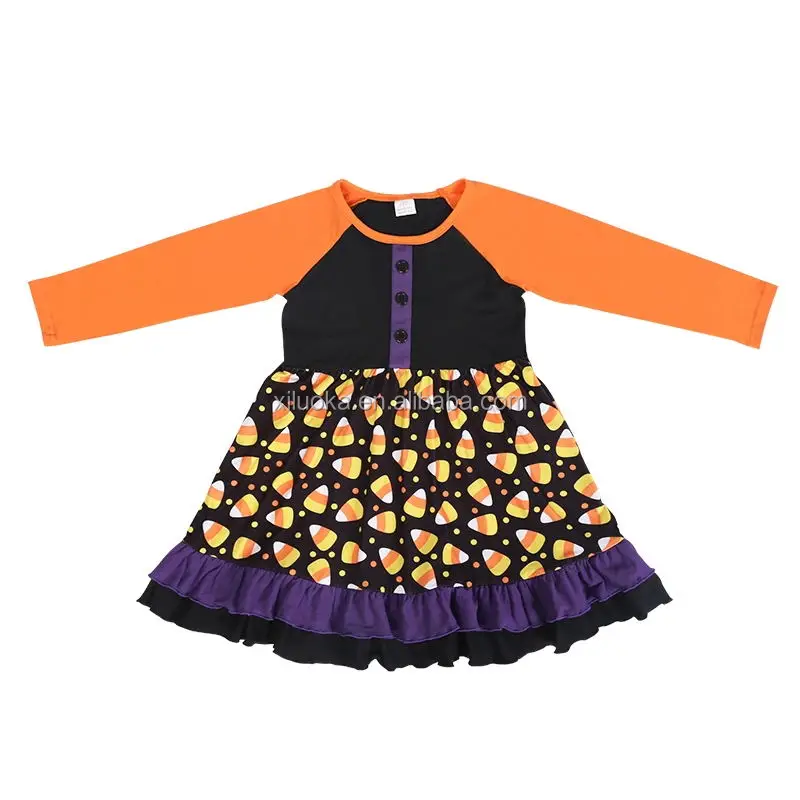 New Arrival Long Sleeve Children Clothing Ruffle Kids Clothes Halloween Girl Boutique Dress, Picture
New Arrival Long Sleeve Children Clothing Ruffle Kids Clothes Halloween Girl Boutique Dress, Picture