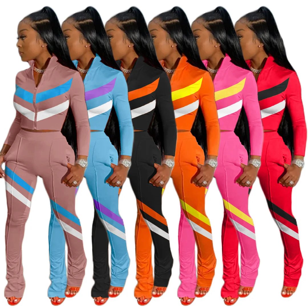 2021 trend fall clothing for women long sleeve shirt and patchwork pants gym sets clothing women clothes sports tracksuit, As your requirement
2021 trend fall clothing for women long sleeve shirt and patchwork pants gym sets clothing women clothes sports tracksuit, As your requirement