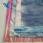 Dye Spandex Suede Fabric New Design Polyester Spandex Microfiber Brushed Knitted Tie Dye Faux Suede Sofa Garment Fabric