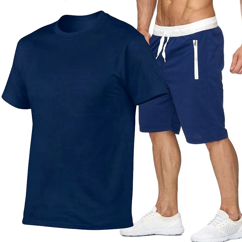 Custom Logo Summer Sportswear T Shirt And Pants For Men Two Piece Short sweatsuit Set
Custom Logo Summer Sportswear T Shirt And Pants For Men Two Piece Short sweatsuit Set