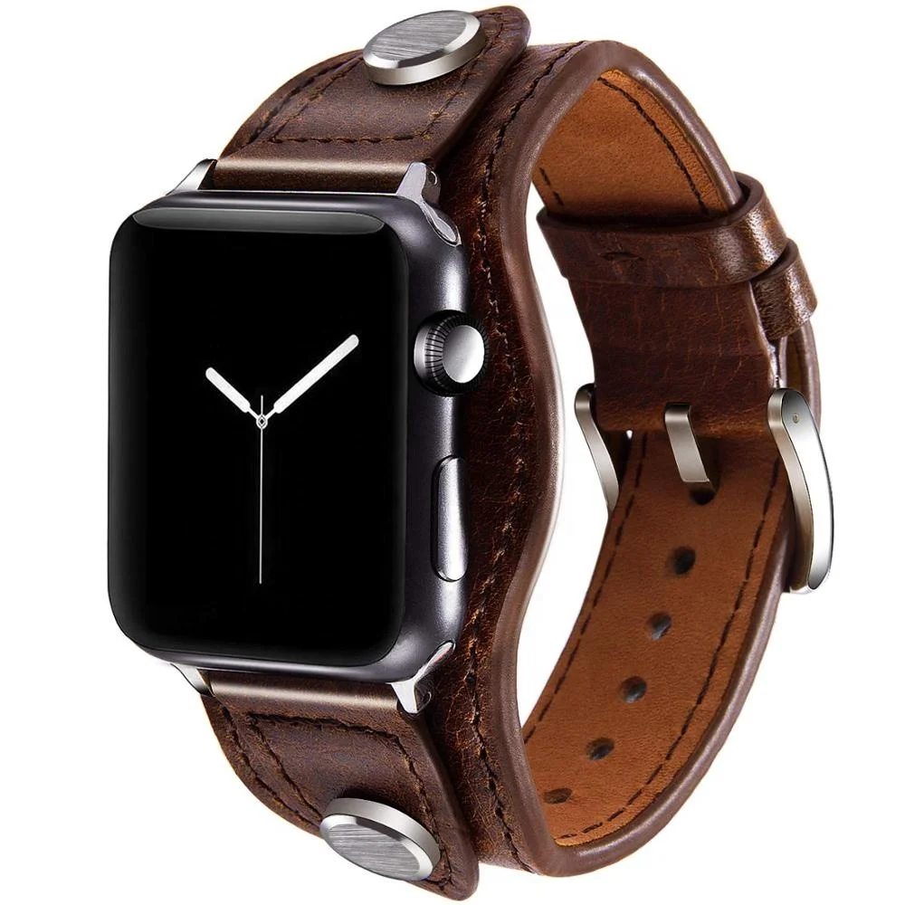 Genuine leather watch Band for Apple Watch 38mm 42mm 40mm 44mm Iwatch Series 7 6 5 4 Wristband Strap for Women Men
Genuine leather watch Band for Apple Watch 38mm 42mm 40mm 44mm Iwatch Series 7 6 5 4 Wristband Strap for Women Men