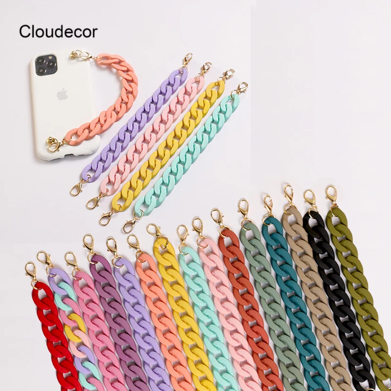 Matte Acrylic Chain For Mobile Phone Strap Lanyard Colorful Cell Phone Case String Hanging Cord For Women Accessories
Matte Acrylic Chain For Mobile Phone Strap Lanyard Colorful Cell Phone Case String Hanging Cord For Women Accessories