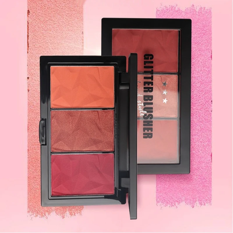 Wholesale 3 Colors Matte Blusher Powder Nude Makeup Natural Blusher Makeup Palette Private Label
Wholesale 3 Colors Matte Blusher Powder Nude Makeup Natural Blusher Makeup Palette Private Label