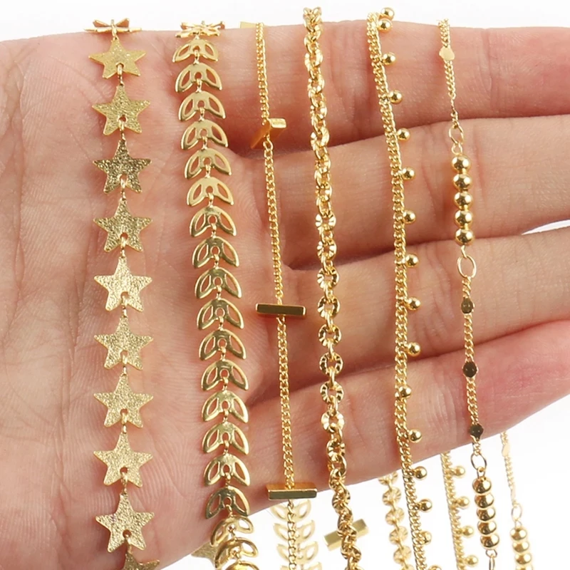 Wholesale Stainless Steel Wire Wrapped Rosary Chain Gold Color Metal Beading Chains for Jewelry Making
Wholesale Stainless Steel Wire Wrapped Rosary Chain Gold Color Metal Beading Chains for Jewelry Making