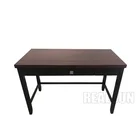 Modern American Style Custom Made Cheap Economic Hotel Furniture Wooden Veneer MDF Writing Desk with Metal Decorations