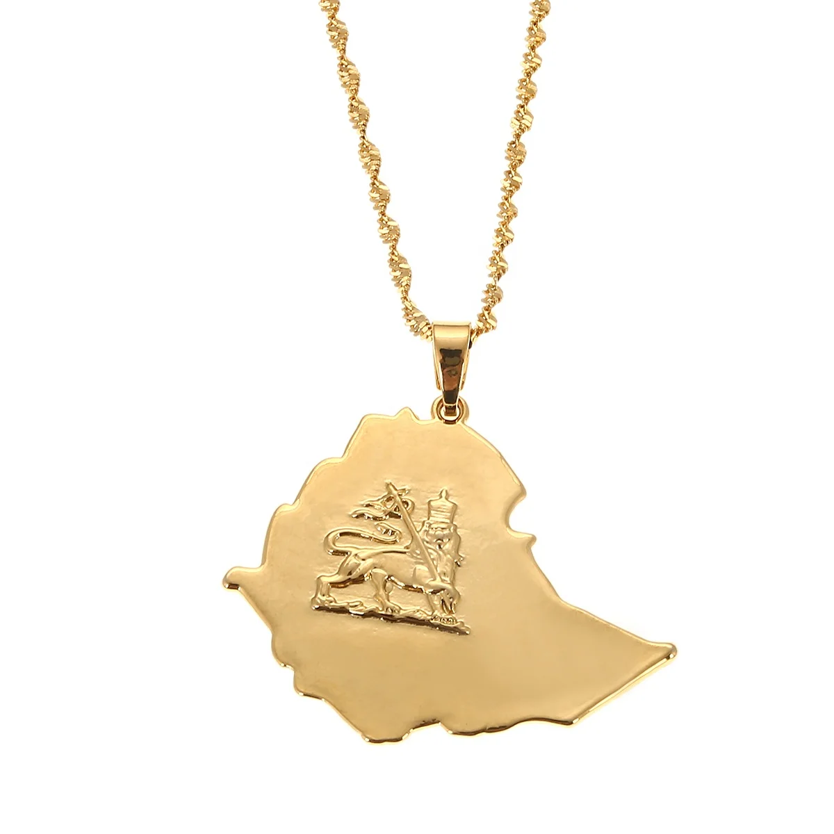 Ethiopian Gold Color Lion Pendant Necklace for Women Lion of Judah Ethiopian Map Jewelry
Ethiopian Gold Color Lion Pendant Necklace for Women Lion of Judah Ethiopian Map Jewelry