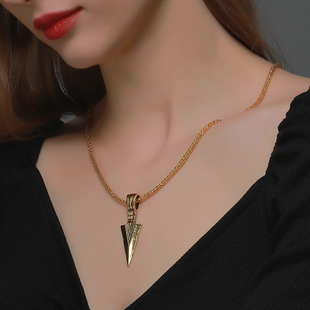 Shangjie OEM collar vintage stylish rapper gold plated necklace popcorn chain necklace fashion spear pendant necklace for men
Shangjie OEM collar vintage stylish rapper gold plated necklace popcorn chain necklace fashion spear pendant necklace for men