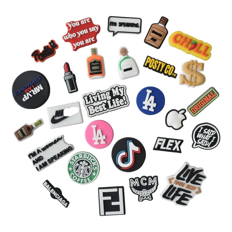 PVC Different Shoe Charms Fits for Croc Shoes and Wristband Bracelet Decorations Party Gift
PVC Different Shoe Charms Fits for Croc Shoes and Wristband Bracelet Decorations Party Gift