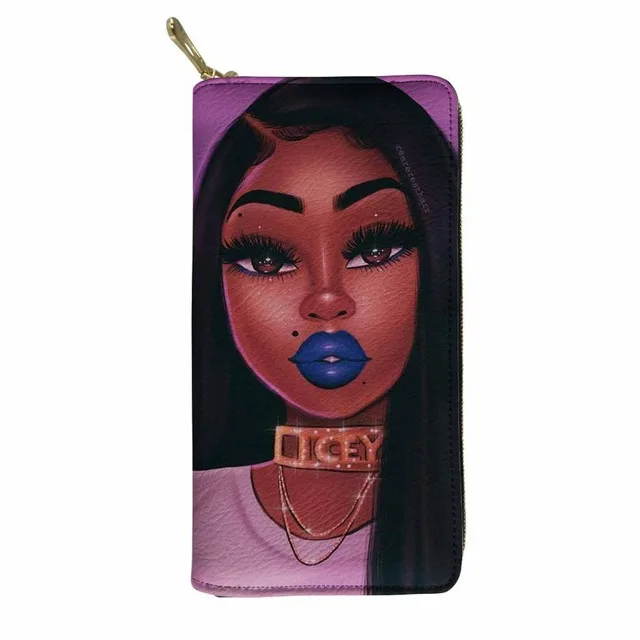 Women Zipper Open Purse Female African Girl 3d Print Leather Card Wallet Holders Clutch Bag Ladies, As pictures or customized
Women Zipper Open Purse Female African Girl 3d Print Leather Card Wallet Holders Clutch Bag Ladies, As pictures or customized