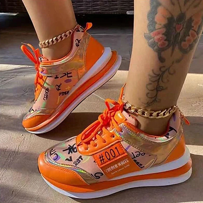 Casual front tie round toe large size candy color low-top casual sports running shoes for ladies sneakers, Picture shows
Casual front tie round toe large size candy color low-top casual sports running shoes for ladies sneakers, Picture shows