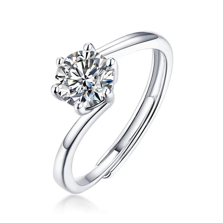 Thriving Gems 925 Sterling Silver White Diamond Moissanite Ring Wedding Engagement Ring Jewelry Women
Thriving Gems 925 Sterling Silver White Diamond Moissanite Ring Wedding Engagement Ring Jewelry Women