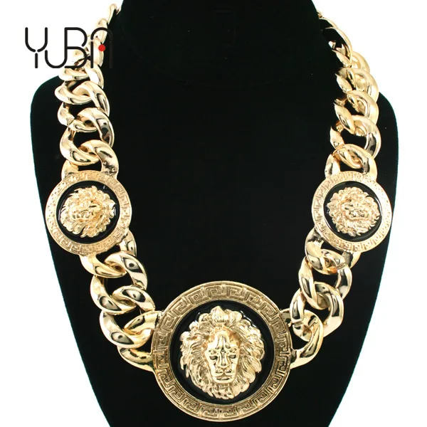 Wholesale 2021 High Quality Big Alloy Human Lion Head Necklace Clavicle Chain Gold Filled Necklace Jewelry For Women
Wholesale 2021 High Quality Big Alloy Human Lion Head Necklace Clavicle Chain Gold Filled Necklace Jewelry For Women