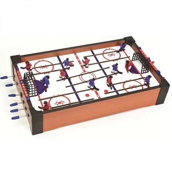 hot sale Factory cheap price wooden mini table top rod hockey game for kids and children