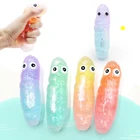 TPR soft funny crystal mud poop shaped squeeze ball toy for stress relief